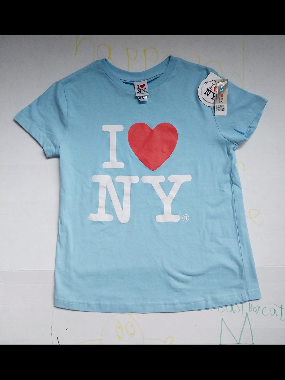 I❤️NY Kids Tee Light Blue - Size 8/10